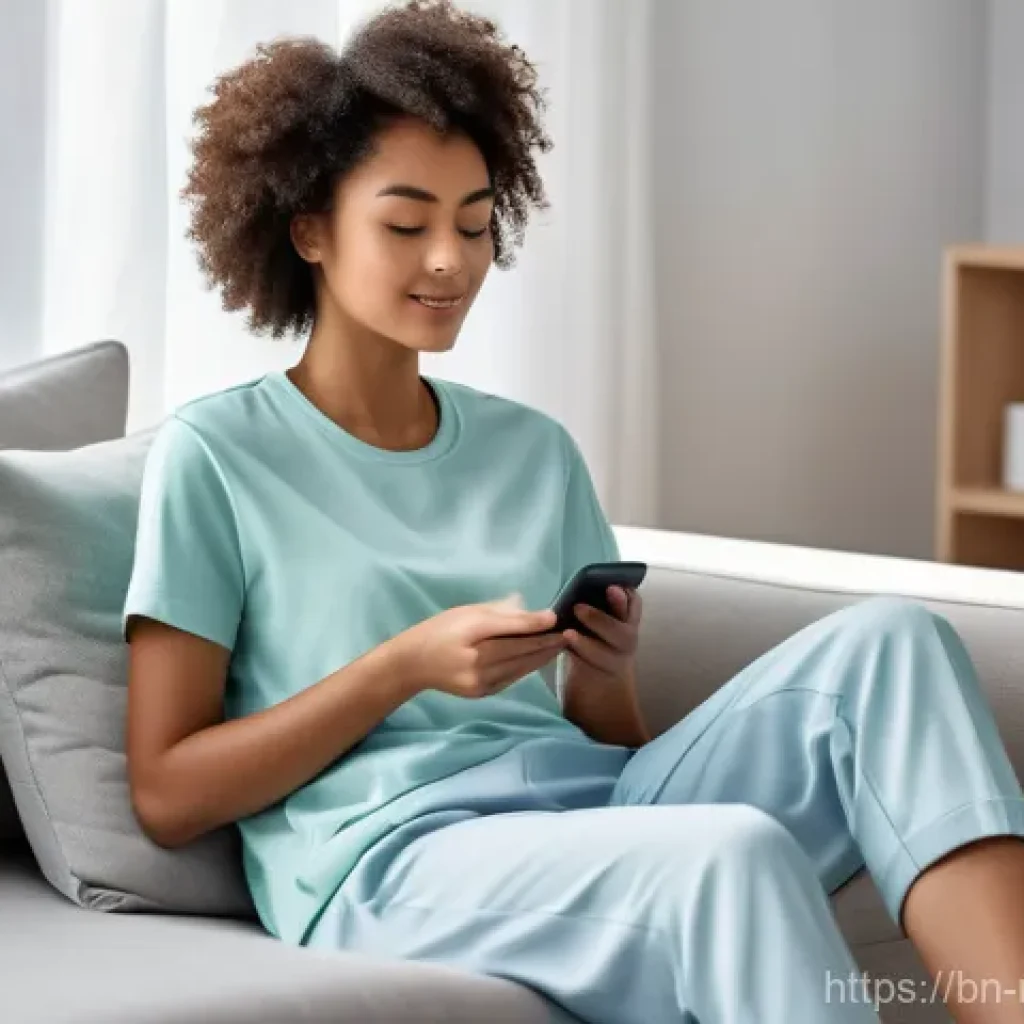 AI 기반 건강 관리 솔루션의 이점 - **Prompt 1: AI-Powered Personal Health Assistant**
    "A young woman (20s, diverse ethnicity) sitti...