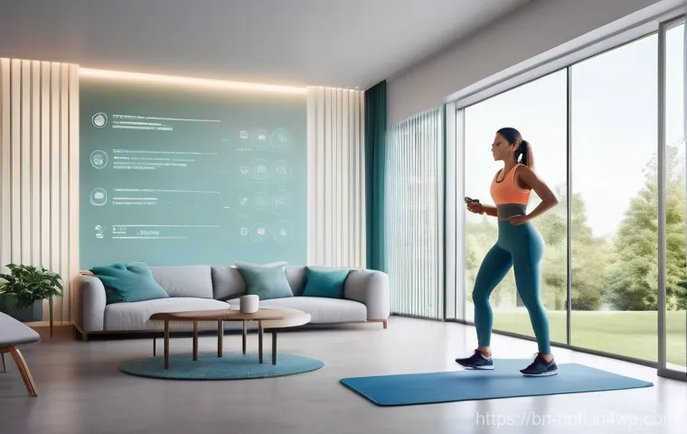 AI 기술의 발전과 건강 산업의 변화 - **AI-Powered Precision Diagnostics**
    A futuristic, sterile medical examination room bathed in so...
